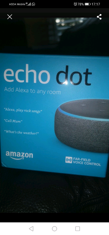 echo dot 3rd gen asda